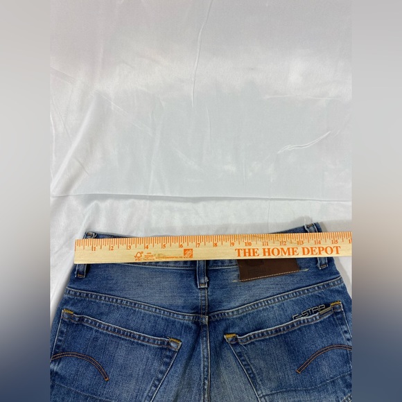 G-Star Raw Button Fly 3301 Deconstructed Straight Jeans Size 30x32 Excellent - Picture 15 of 16